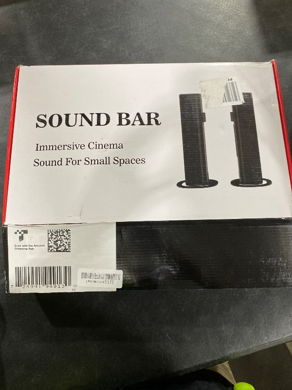 Photo 1 of Yenjuty Sound Bar, 100W Sound Bar for Smart TV, Bluetooth 5.3 Soundbar, 2 in 1 Detachable Home Speaker Bass Effect, Home Theater Surround Sound, ARC/Optical/AUX/USB Connections, for TV/PC/Projectors