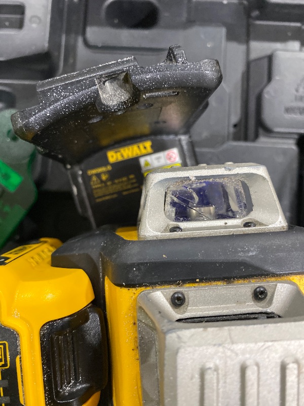 Photo 1 of DEWALT Laser Level 360 Self Leveling, 3 Way Green Laser Leveler Tool 12V MAX with 2.0Ah Battery, Charger and Durable Carrying Case, 100 Ft, Tripod Compatible (DW089LG)