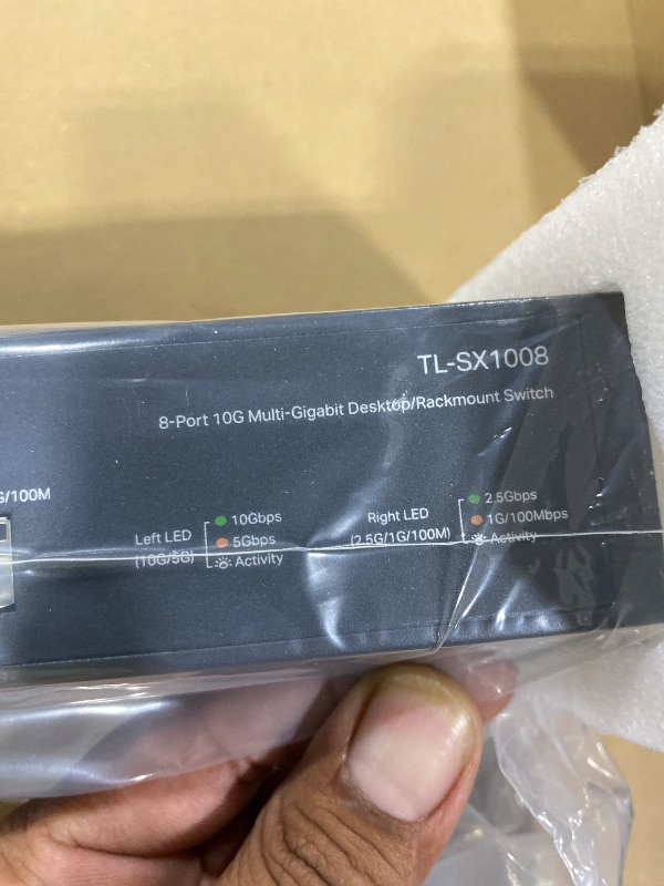 Photo 1 of TP-Link TL-SX1008 | 8 Port 10G/Multi-Gig Unmanaged Ethernet Switch | Desktop/Rackmount | Plug & Play | Sturdy Metal Casing | Speed Auto-Negotiation, Free Expert Help