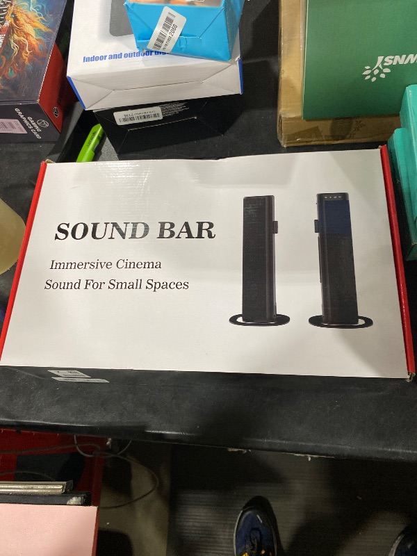 Photo 1 of Yenjuty Sound Bar, 100W Sound Bar for Smart TV, Bluetooth 5.3 Soundbar, 2 in 1 Detachable Home Speaker Bass Effect, Home Theater Surround Sound, ARC/Optical/AUX/USB Connections, for TV/PC/Projectors