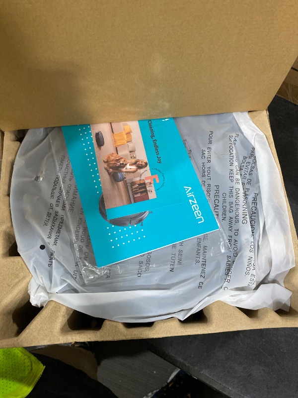 Photo 1 of Airzeen Robot Vacuum - Robotic Vacuum Cleaner with Carpet Boost, 120Mins Max, Customized Cleaning, Vacuum Robot for Self-Charge, Remote/App/Alexa Control for Pet Hair/Hard Floor/Low-Pile Carpet, R7