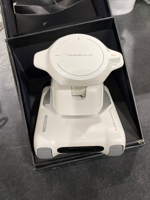 Photo 1 of LOOI Robot-Starlight White¨CAI Desktop Robot Companion,ChatGPT Voice Interaction,Visual Understanding,Personality&Memory,10W Wireless Charging,Tech&Gadget Gift,Electronic pets,Toy,Geek,Desktop Setup