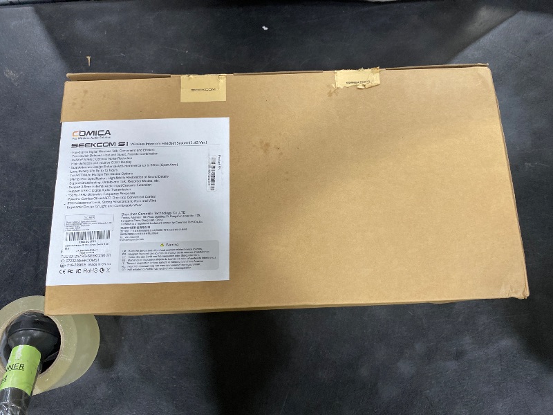 Photo 1 of COMICA Seekcom S1 Wireless Intercom Headset System, 2.4GHz Full-Duplex Communication Headsets with 500m/1640ft Range, Noise Reduction, One-Key Broadcasting & Talk Modes for Live Show, Events (5 Sets)