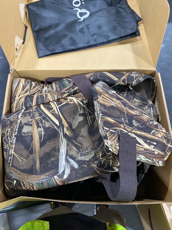 Photo 1 of OXYVAN Duck Hunting Waders with 600G Rubber Boots Waterproof Insulated, Neoprene Realtree MAX5 Camo Fishing Chest Waders for Big and Tall Men & Women(Includes Boots Hanger&Storage Bag)