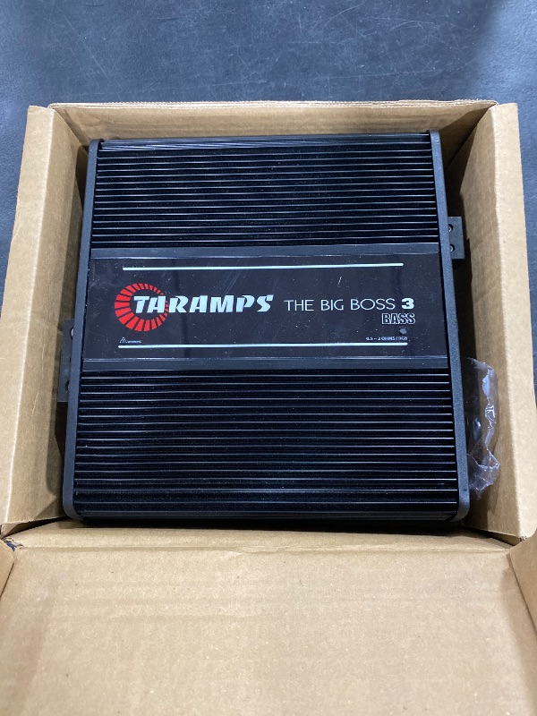Photo 1 of Taramps The Big Boss 3 Bass Black Amplifier 3000 Watts RMS 0.5 to 2 Ohms Multi Impedance, Amp Class D Monoblock, 108 RGB Effects, Crossover, Bass Boost, Car Audio System, Automatic Impedance, Smart 3k