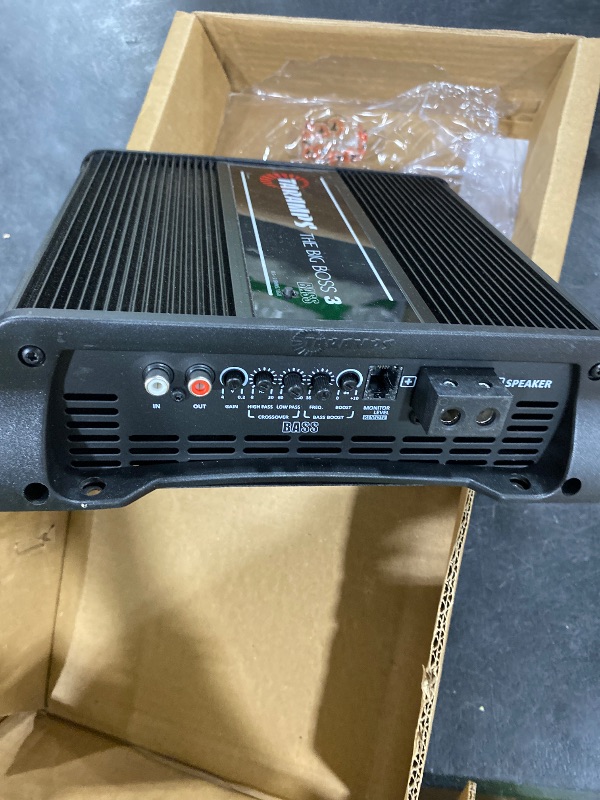 Photo 1 of Taramps The Big Boss 3 Bass Black Amplifier 3000 Watts RMS 0.5 to 2 Ohms Multi Impedance, Amp Class D Monoblock, 108 RGB Effects, Crossover, Bass Boost, Car Audio System, Automatic Impedance, Smart 3k