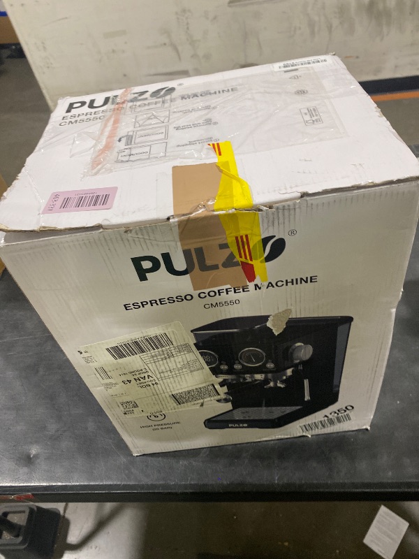 Photo 1 of PULZO Espresso Machine with Grinder, 20 Bar