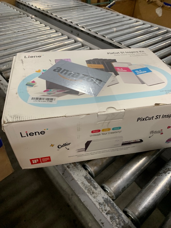 Photo 1 of Liene PixCut S1 Inspire Kit - All-in-One Color Sticker Printer & Cutting Machine, Thermal Dye-Sublimation Photo Printer, 300 DPI, Color Label Maker with 180 Sheets (36 Photo + 144 Sticker Paper)