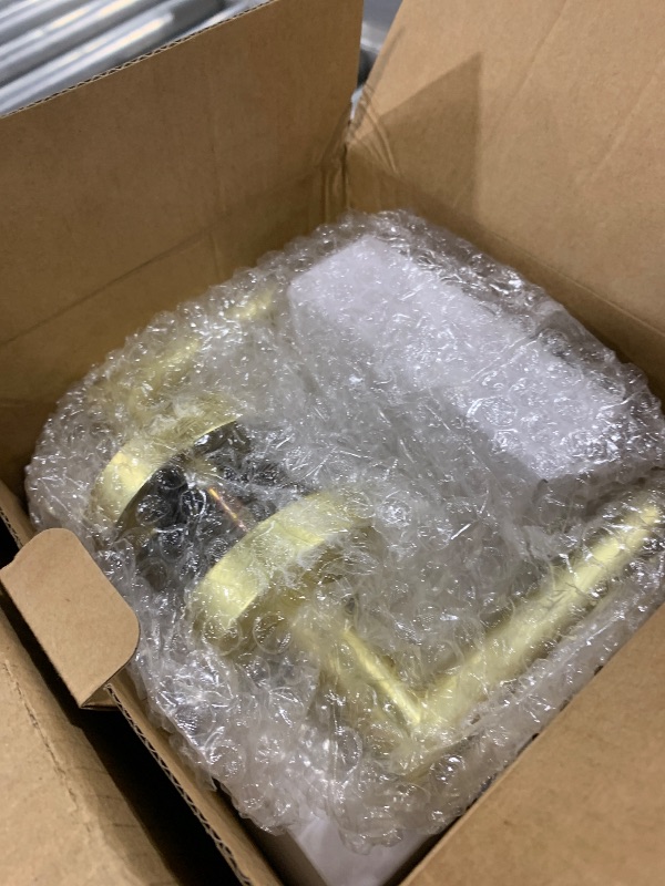 Photo 1 of Goldenwarm Privacy Gold Door Levers (3 Pack)