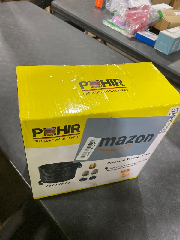 Photo 1 of POHIR 100ft Pressure Washer Hose (4000 PSI)