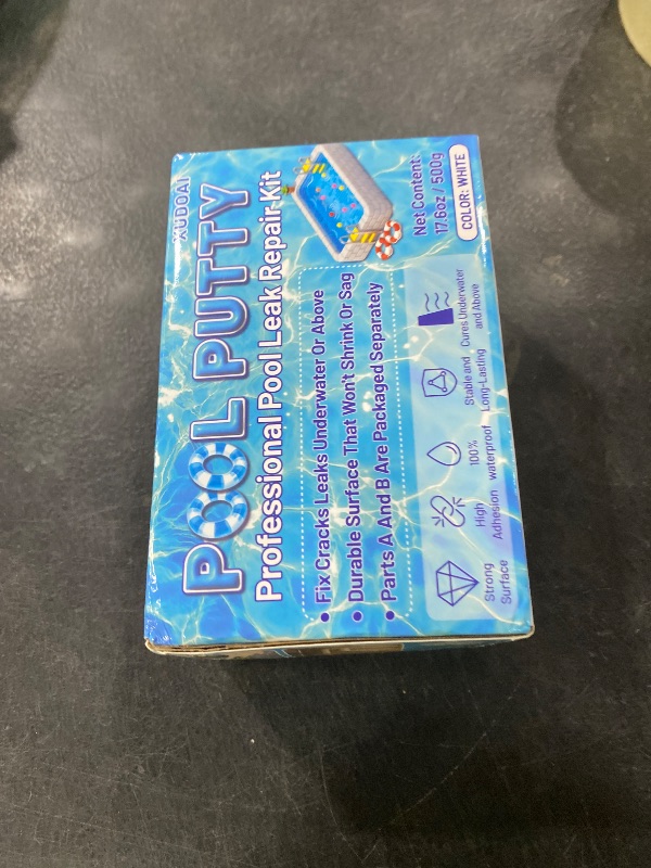 Photo 1 of XUDOAI Pool Putty, 17.6oz/500g 2 Part Epoxy Repair