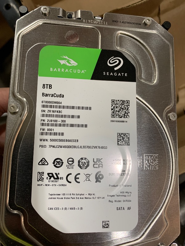 Photo 1 of Seagate 8TB BarraCuda Internal Hard Drive
