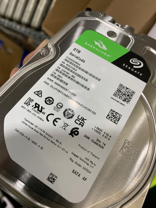 Photo 1 of Seagate 8TB BarraCuda Internal Hard Drive