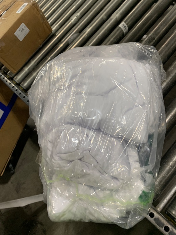 Photo 1 of KeyWave 6-Pack White Spandex Cocktail Table Covers with Skirts, 32x43 Inch