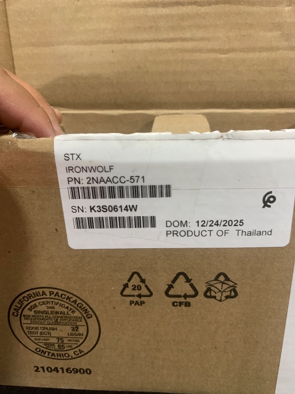 Photo 1 of Seagate IronWolf 12TB NAS Internal Hard Drive