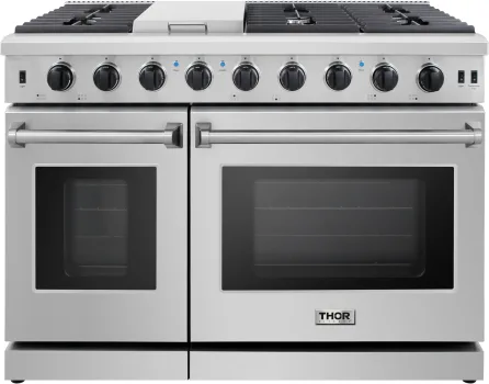 Photo 1 of Liquid Propane 48" Professional Gas Range featuring 4.6 cu.ft plus 2.2 cu.ft oven capacity and 6 burners
