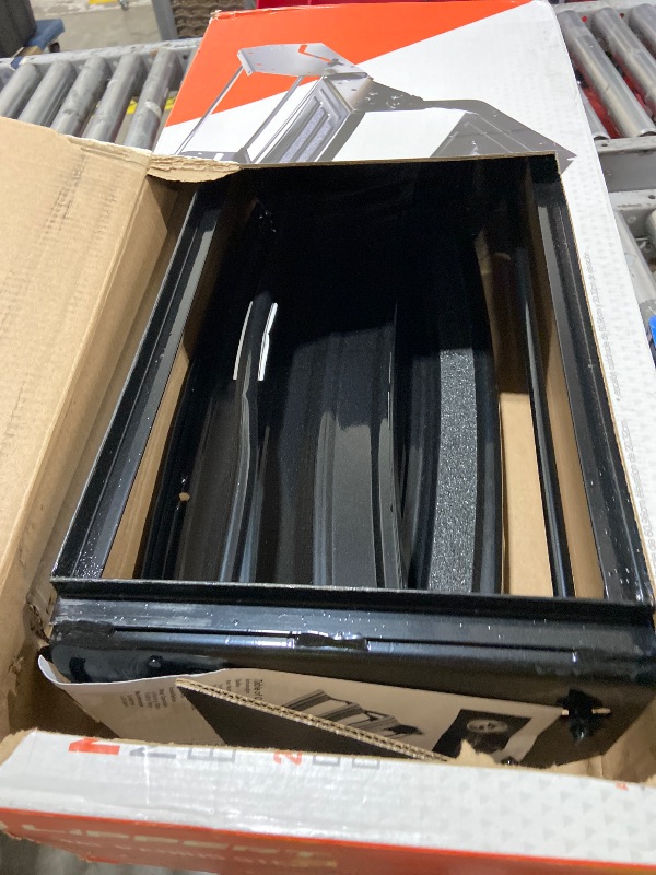 Photo 1 of Lippert 24" Radius Triple Manual RV Steps, 9" Rise for 5th Wheel RVs, Travel Trailers and Motorhomes, Anti-Slip Stepping Surface - 1774401