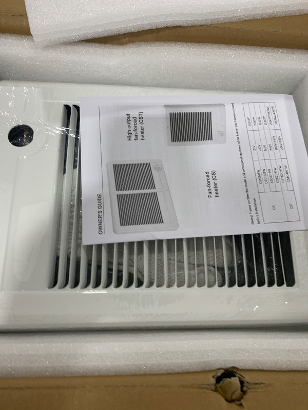 Photo 1 of CSC151TW Electric Wall Heater Complete Unit With Thermostat