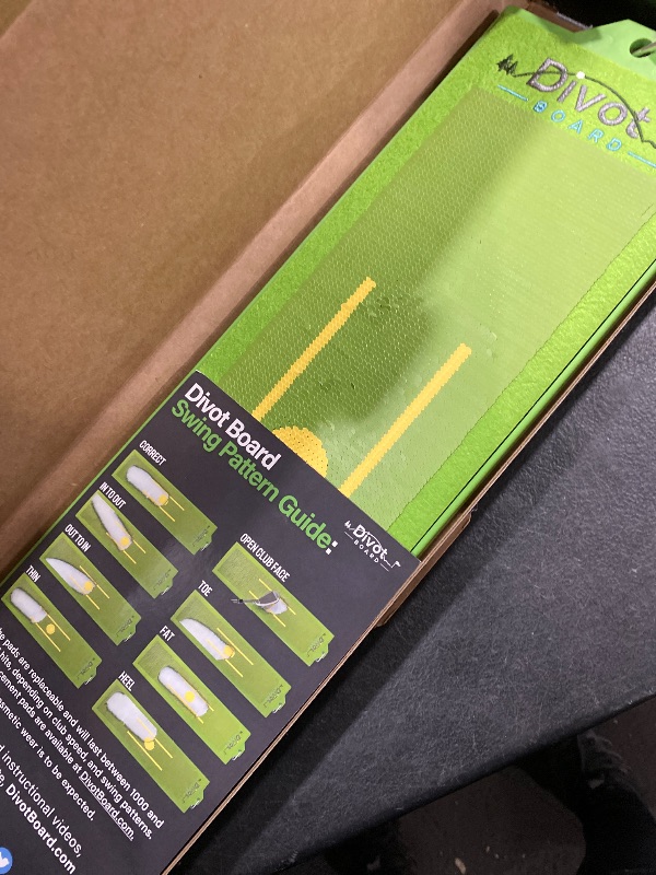 Photo 1 of Divot Board - The Original Patented Low Point and Swing Path Trainer - Instant Feedback. Anytime. Anywhere - See Your Swing Path and Learn Every Time You Hit the Ball!