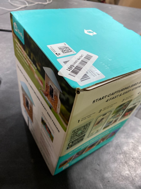 Photo 1 of NETVUE by Birdfy Smart Bird Feeder with AI Camera, Auto Capture Videos & Live Steam, Wireless Wildbird Watching, Outdoor Backyard Birder(AI by Subscription) Blue