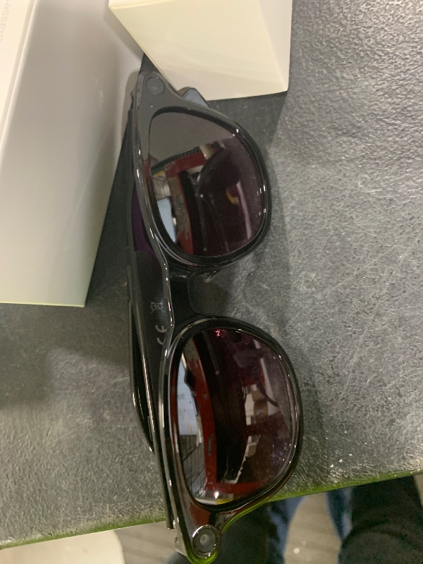 Photo 1 of AI Smart Glasses with Camera, 8MP HD Bluetooth Camera Glasses, 1080P Video Recording Sunglasses for Women Men, Real Time Translation, Voice Assistant, Open-Ear Audio for Travel, Work Vlog (3 lenses)