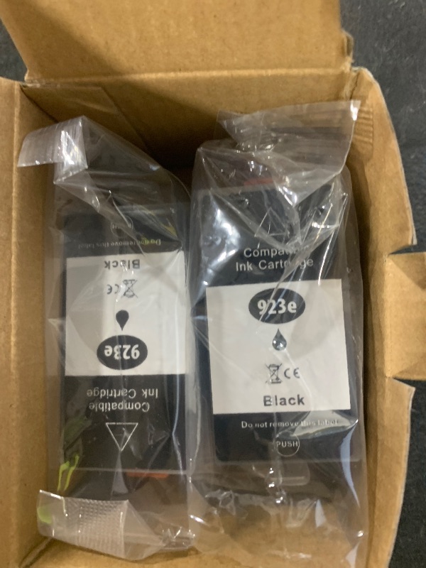 Photo 1 of 923e 923XL Ink Cartridges Compatible Replacement for HP 923 XL Fit for OfficeJet 8120 8122 8123 8124 8125 8130 8132 8124e Pro 8135e 8138e 8139e 8130e 8132e 8134e Printer with V25.2.1 Chip 2-Pack Black