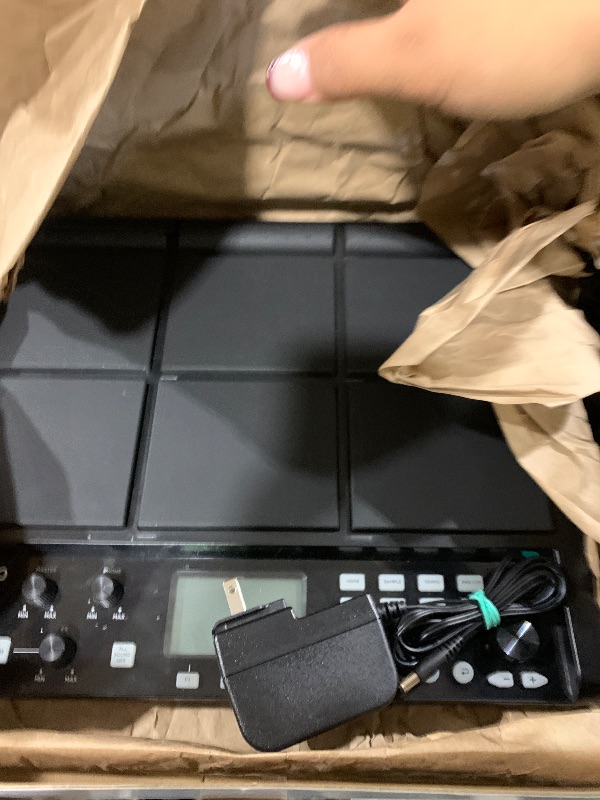Photo 1 of LEKATO Percussion Sample Pad, Electric Drum Pad with 9 Velocity-Sensitive Drum Pad, Electronic Drum Set Pad Multipad with MIDI out, USB MIDI, AUX, 1,000+ Sounds, 32GB Flash, Bluetooth (PD708)