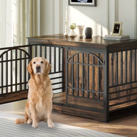 Photo 1 of Dog Crate Furniture Wooden Indoor Dog Cage XL Indoor Dog Kennel for Extra Large Dog (STOCK PHOTO FOR REFERENCE ONLY)