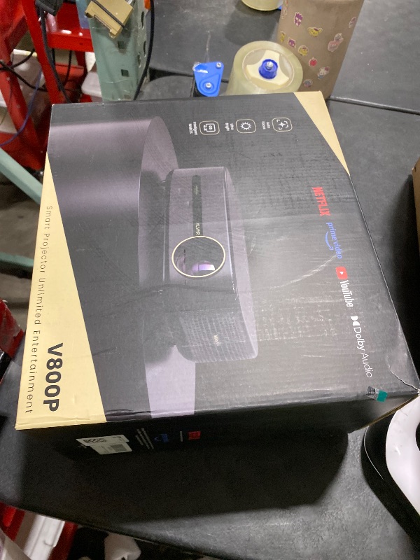 Photo 1 of Alvar 4K Smart Projector with 2500 ANSI Brightness, 50W Dolby Audio