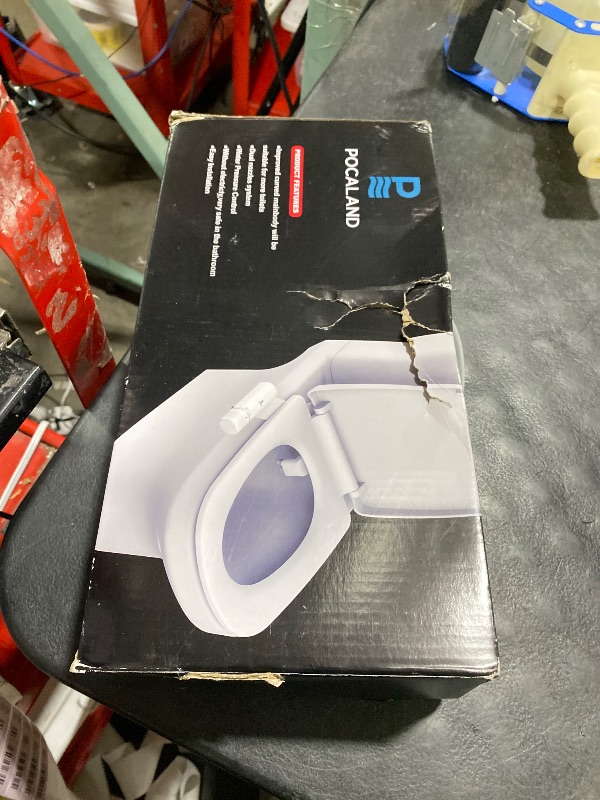 Photo 1 of POCALAND Ultra-Slim Bidet Attachment - White