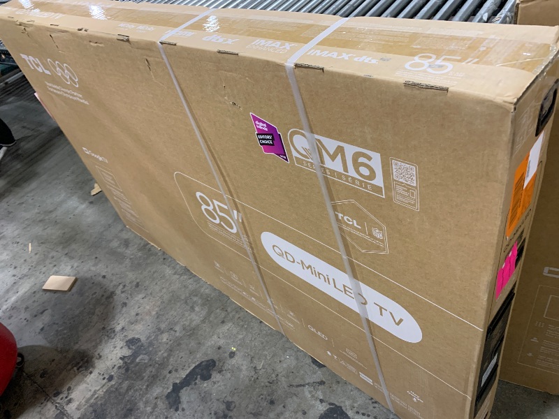 Photo 1 of TCL 85 Inch Class QM6K Series | Mini LED QLED 4K HDR | 85QM6K, Latest Model | 120HZ-144HZ High Brightness Smart Google TV Dolby Atmos Onkyo Audio | Voice Remote Alexa Gaming Streaming Television