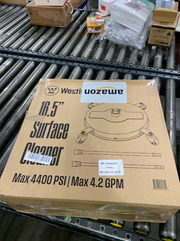 Photo 1 of Westinghouse Universal 16.5” Pressure Washer Surface Cleaner Attachment - Stainless Steel - 4400 Max PSI, 1/4” Connector - for Gas and Electric Pressure Washers