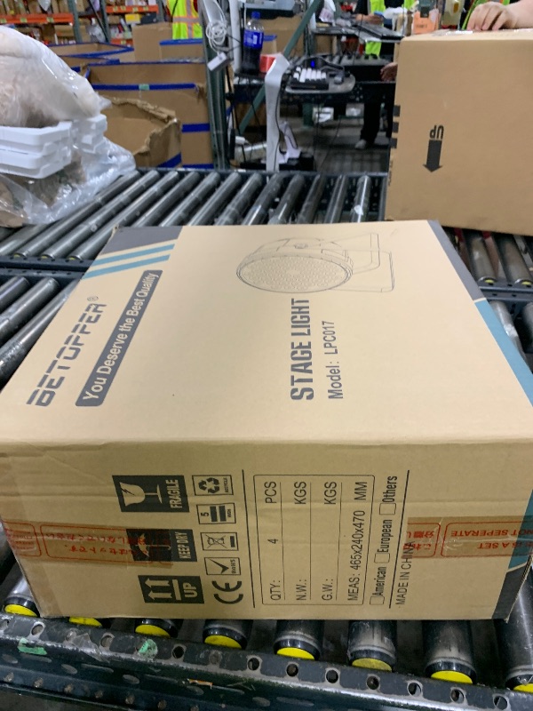 Photo 1 of Betopper 54x3W RGB LED Stage Par Lights with Remote Control, 4 Pack