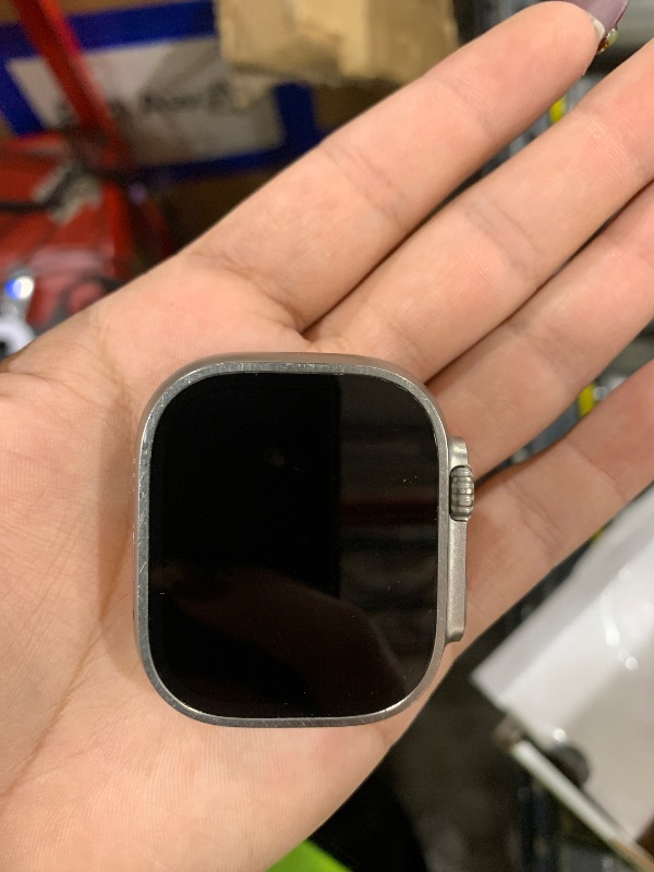 Photo 1 of Apple Watch Ultra 2 [GPS + Cellular 49mm] Smartwatch with Rugged Titanium Case & White Ocean Band. Fitness Tracker, Precision GPS, Action Button, Extra-Long Battery Life, Bright Retina Display