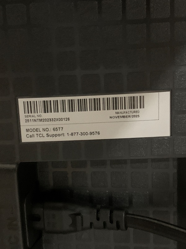 Photo 1 of TCL 65" T7 QLED Google TV