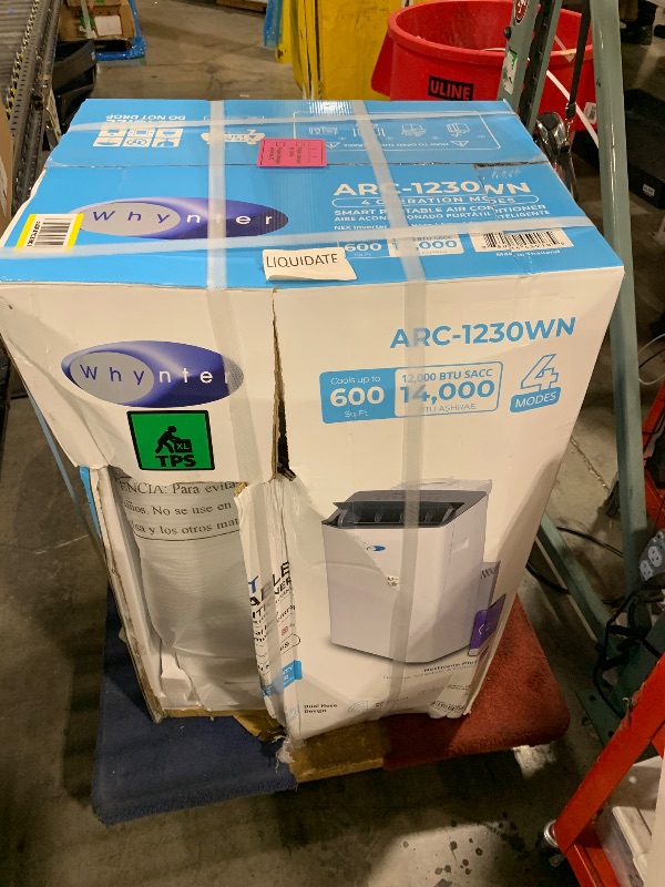 Photo 1 of Whynter Portable Air Conditioner Inverter 14000 BTU Smart Wi-Fi ARC-1230WN
