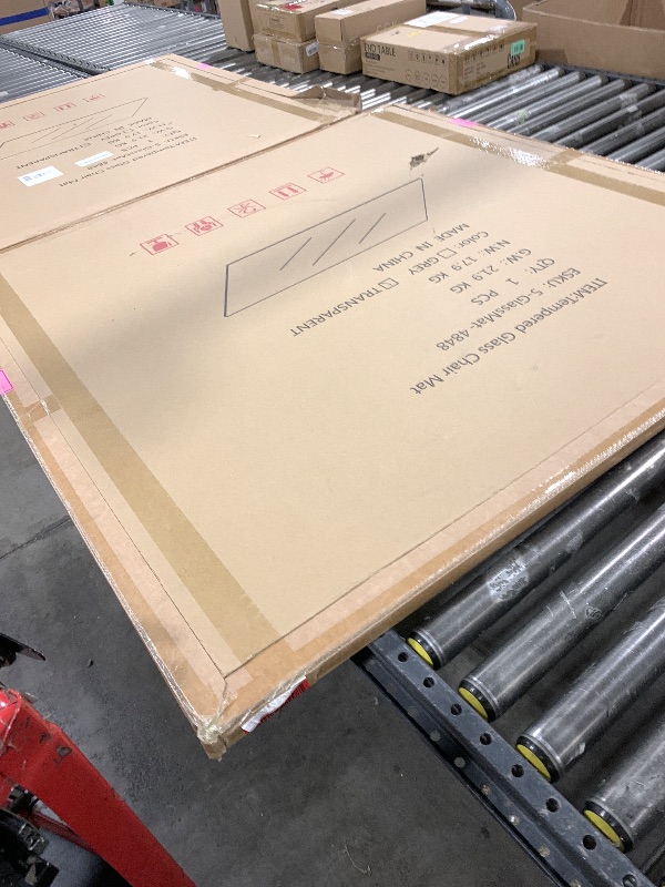 Photo 1 of MYSUNORIA Tempered Glass Chair Mat 48"x48"