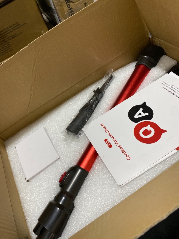 Photo 1 of Comvtu Cordless Stick Vacuum Cleaner - Red Gray