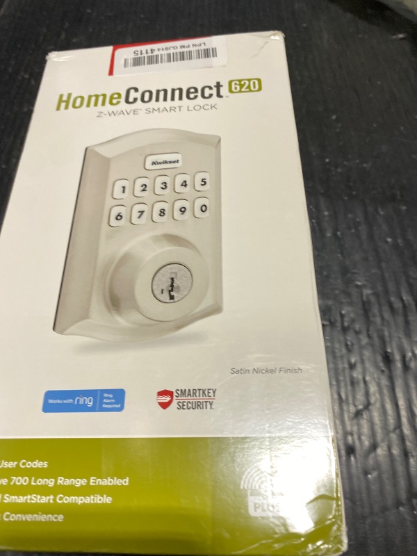 Photo 1 of Kwikset HomeConnect 620 Z-Wave Smart Lock - Satin Nickel