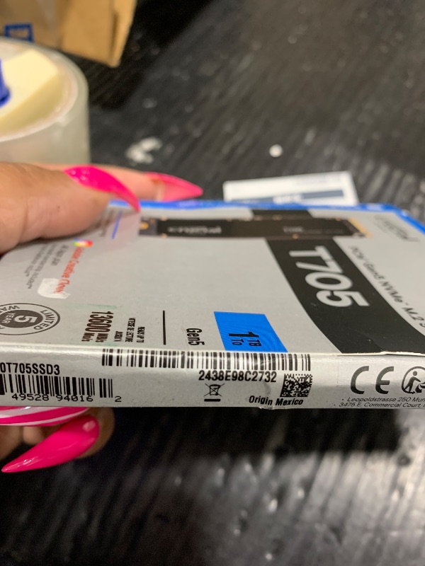 Photo 1 of Crucial T705 4TB PCIe Gen5 NVMe SSD