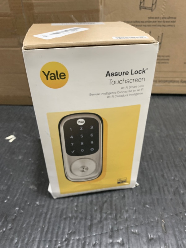 Photo 1 of Yale Touchscreen Deadbolt with Z-Wave in Oil Rubbed Bronze