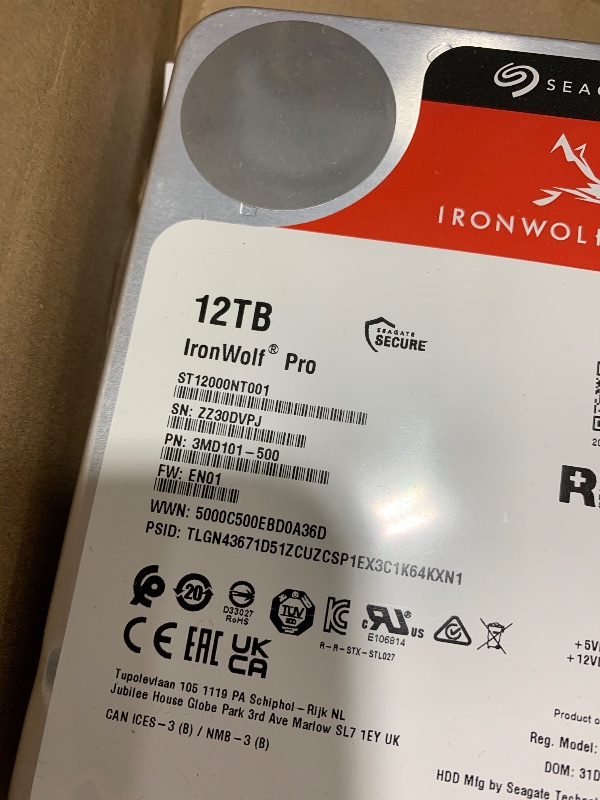 Photo 1 of Seagate IronWolf Pro 12TB Internal HDD