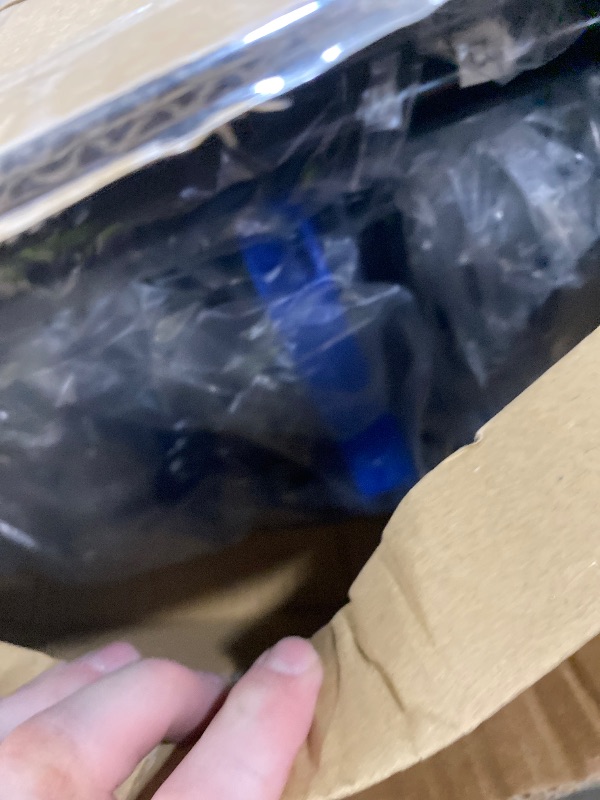 Photo 1 of FOR PARTS DOES NOT FUNCTION *********** VAGKRI 24 Inch Industrial Drum Fan, 320W High Velocity Floor Fan, 3 Speed Heavy Duty Metal Air Circulator, 360° Tilt with Casters Handle ETL Standard for Patios, Warehouse, Commercial,Basement (Blue)