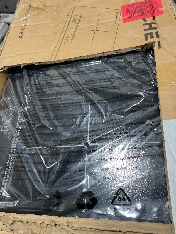 Photo 1 of AMZCHEF Double Induction Cooktop, 1800W, Black