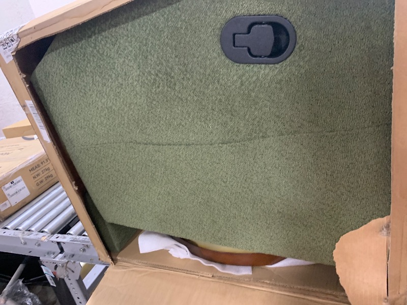 Photo 1 of KISLOT Swivel Rocker Recliner Chair, Green