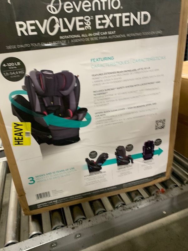 Photo 1 of Evenflo Revolve360 Extend All-in-One Rotating Car Seat