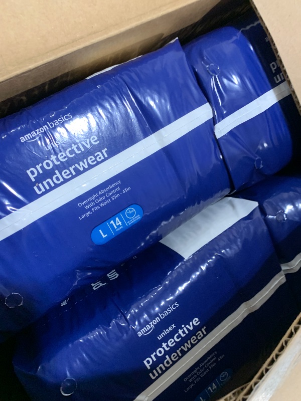 Photo 1 of Amazon Basics Protective Underwear - Overnight Absorbency, Large
