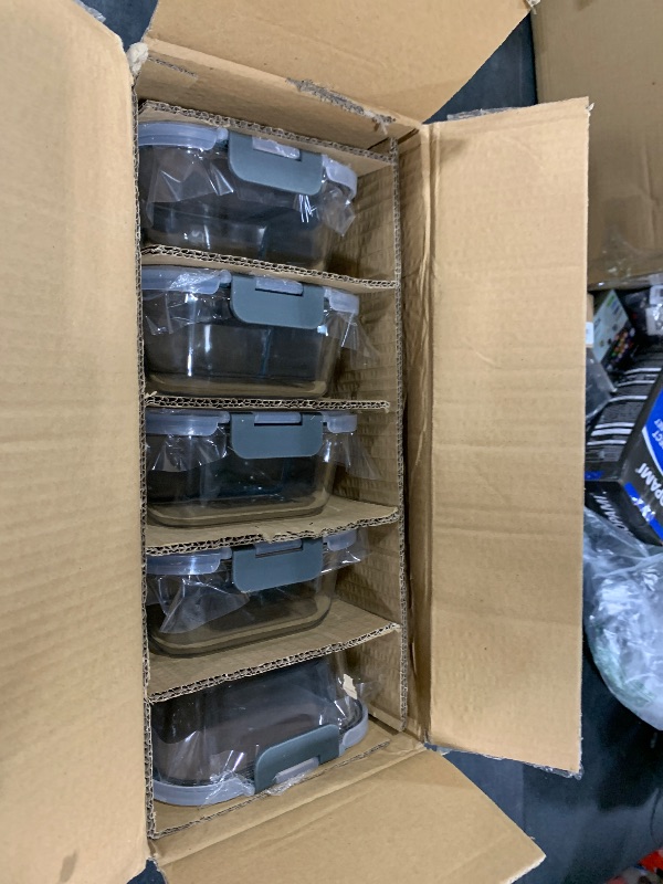 Photo 1 of M MCIRCO 5 Pack Glass Meal Prep Containers with Lids