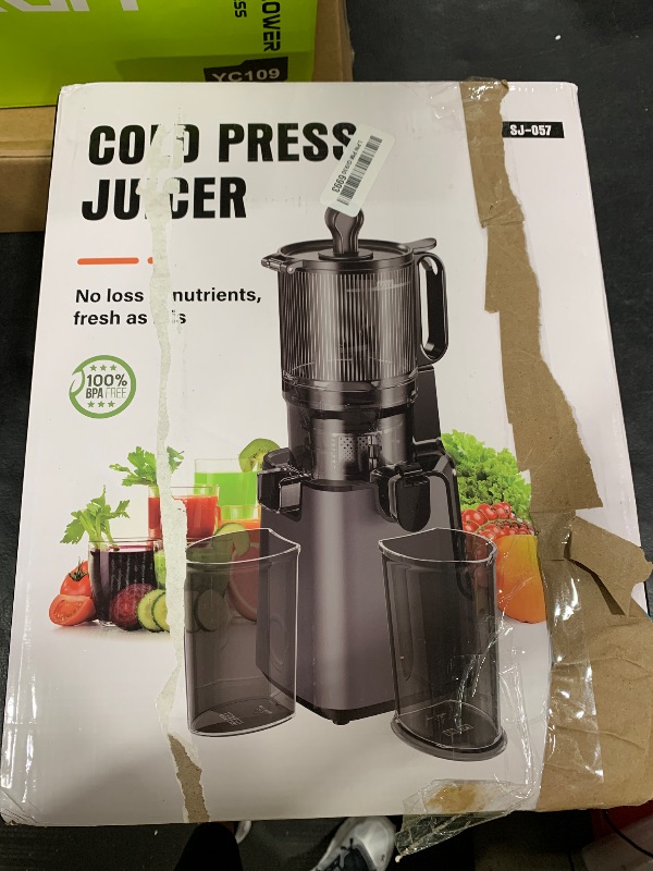 Photo 1 of YPONE Masticating Juicer - 5.8" Large Chute, Cold Press, Easy Clean