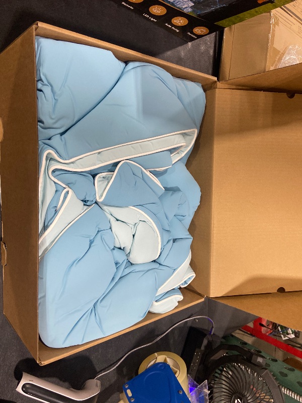 Photo 1 of REST Evercool Cooling Comforter - Full/Queen, Aqua Blue